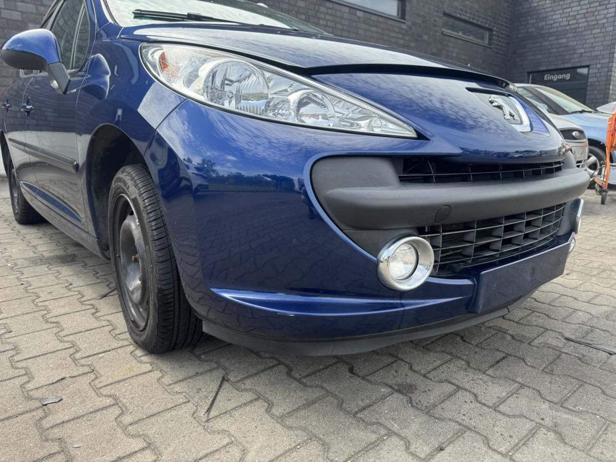 Peugeot 207SW RC original Sto&szlig;stange Stossf&auml;nger vorn KPL Montebello blau Bj.2009
